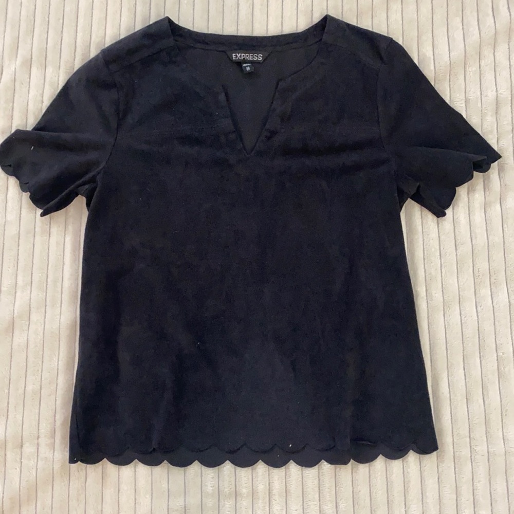 Express velvet crop top